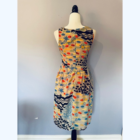 Yaly Couture NWT silk mixed print dress - Picture 2 of 4